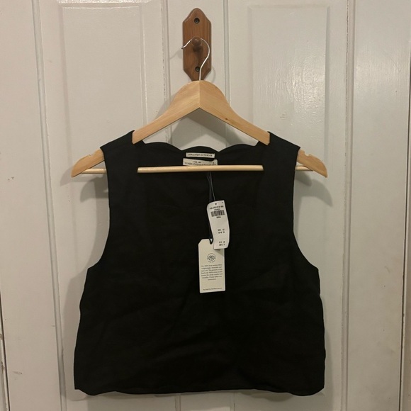 Abercrombie & Fitch Tops - Abercrombie & Fitch Black 100% Linen Tank Top Size Small